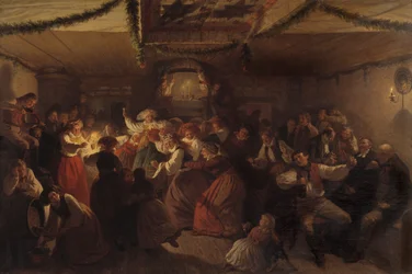 Svatební večírek z Vingåker, 1857