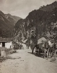 Album "Moje světová válka - vzpomínky na jihozápadní frontu v Korutanech, Itálie, Trentino-Alto Adige) 31.3.1915-12.11. 1918 - Vídeň Josefa Zohleho ": vojenský vagón (č/b foto)