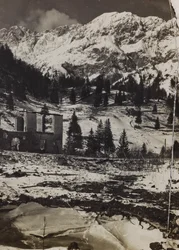 Album "Moje světová válka - vzpomínky na jihozápadní frontu v Korutanech, Itálie, Trentino-Alto Adige) 31.3.1915-12.11. 1918 - Vídeň Josefa Zohleho ": Plöcken (č/b foto)