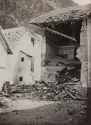 Album "Moje světová válka - vzpomínky na jihozápadní frontu v Korutanech, Itálie, Trentino-Alto Adige) 31.3.1915-12.11. 1918 - Vídeň Josefa Zohleho ": suť (čb foto)