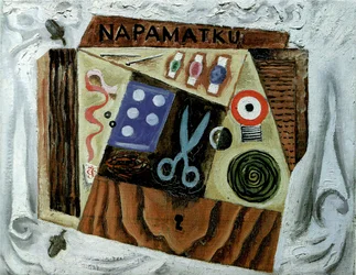 Zátiší s nůžkami, 1916