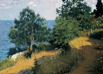 Vilassarské pobřeží Obraz od Joan LLIMONA i BRUGUERA (1860-1926) Olej na plátně. Barcelona, ​​muzeum Montserrat.