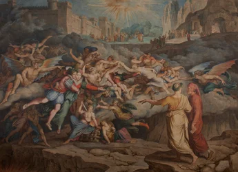 Dante a Vergilius ve druhém kruhu pekla, 1823.