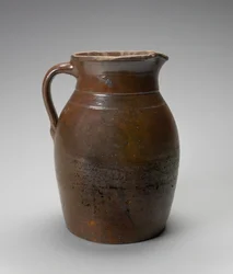 Džbán, c. 1873-1900 (glazovaná kamenina)