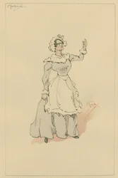 Hortense, cca 1920 (pero a inkoust s wc na papíře)