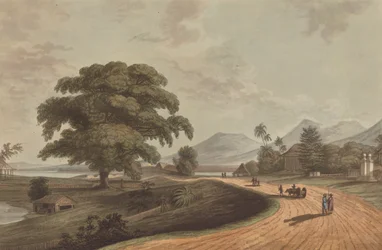 Fort Marlborough z Old Bencoolen, Sumatra, 1799
