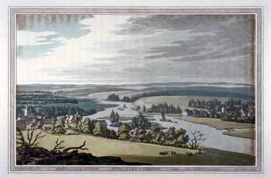 Pohled na Streatley a Goring v Berkshire a Oxfordshire, 1793