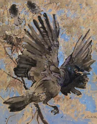 The Rooks Nest (kvaš na plátně)