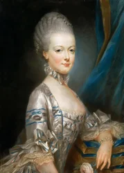 Portrét arcivévodkyně Marie Antonie Rakouské 1755-1793, pozdější královny Marie Antoinetty z Fr.