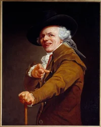 Autoportrét umělce v rysech posměvače Obraz Josepha Ducreuxe (1735-1802) 1802 Sun. 0,91x0,72 m - Autoportrét umělce s posměšným obličejem. Obraz Josepha Ducreuxe (1735-1802) 1802. 0,91 x 0,72 m. Muzeum Louvre, Paříž