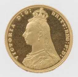 Queen Victoria Jubilee Head proof sovereign, 1887.