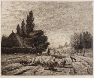 Vesnická ulice ve Francii