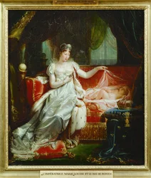 Císařovna Marie Louisa a její syn, římský král (malba na plátně)
