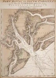 Mapa Port Royal v Jižní Karolíně, Spojené státy americké