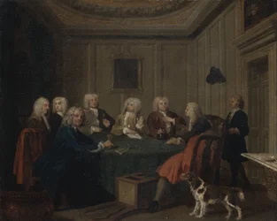 Klub gentlemanů, ca. 1730.