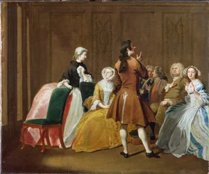 Rodina Harloweových z románu Samuela Richardsona "Clarissa", asi 1745-47