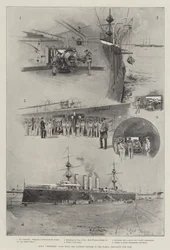 HMS Terrible, 14 220 tun, největší křižník na světě, připravující se na válku