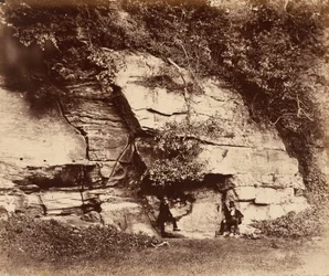 Skála Echo, Fountains Abbey, 1856 (foto)