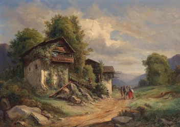 Joseph Höger Venkovská idyla 1852