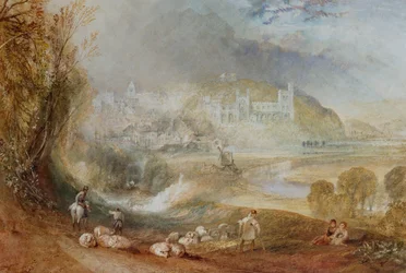Hrad a město Arundel, c.1824