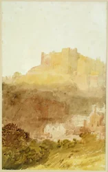 Durham Castle (akvarel na papíře)