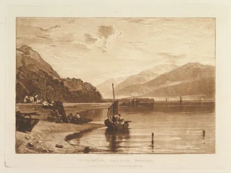 Molo Inverary, Loch Fyne, ráno, část VII, tabule 35 z "Liber Studiorum"