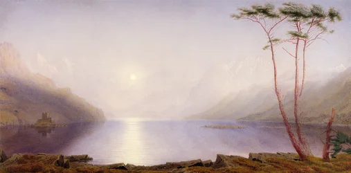 Loch Duich, letní měsíční svit