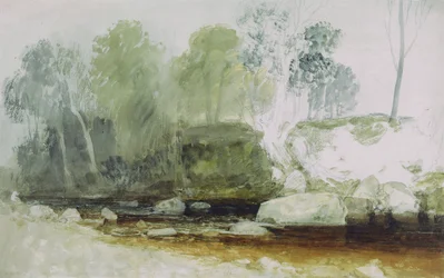 On the Washburn: Study, c.1815 (akvarel a grafit na papíře)