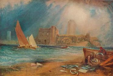 Hrad Pembroke, Wales, c1829
