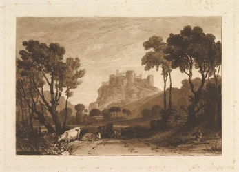 Zámek nad loukami Liber Studiorum, část II, deska 8, 1808.