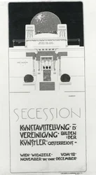 Plakátová reklama Secesní výstava rakouských umělců, 1898 (barevné lito)