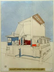 Řez Ernst-Ludwigs-Haus
