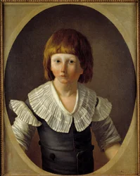 Portrét Ludvíka XVII. (1785-1795) v chrámovém vězení Obraz Joseph Marie Vien mladý (1762-1848) 1793 Ne. 0,6x0,48 m Paříž, Musee Carnavalet