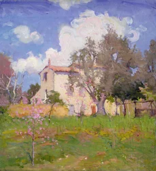 The Cottage Garden (olej na plátně)