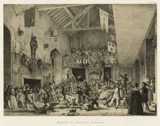 Banketní sál, Haddon Hall, Derbyshire