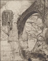 Arch of Bridge of Alcantara, 1904.