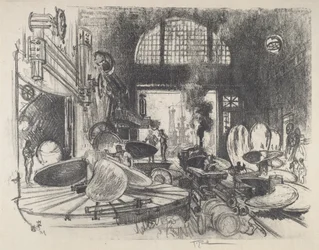 Výroba listů vrtule, 1917.