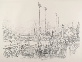 Oberbaum Bridge, Berlín, 1921.