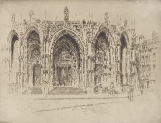 Veranda San Maclou, Rouen, 1907.