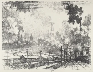 Uhelný důl, 1916.