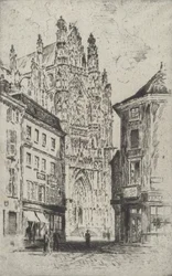 Příčná loď, Beauvais, 1907.