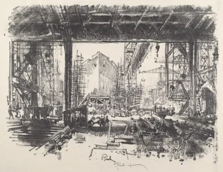 Pod kůlnou, 1917.