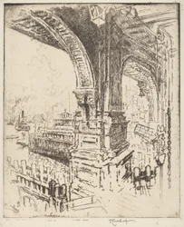 Uvnitř trajektu, Cortlandt Street, New York