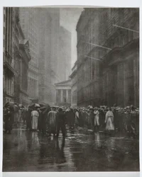 The Curb Market - New York, 1921 (bromolový tisk)