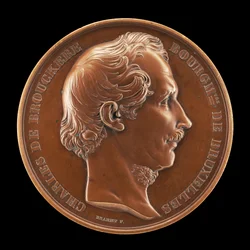 Charles de Brouckère, 1796-1860, starosta Bruselu 1848 [avers], 1854.