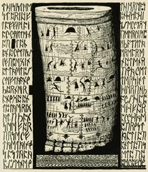 Kresba Kiplinga představující Taffimai Metallumai v knize Rudyarda Kiplinga „Histoires comme ca“ (1856 - 1936), Librairie Delagrave
