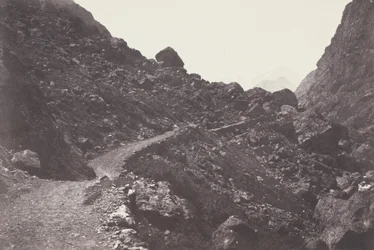 Svatý Spasitel. Cesta chaosu vedoucí ke Gavarnie Saint-Sauveur. Cesta k chaosu..., 1853.
