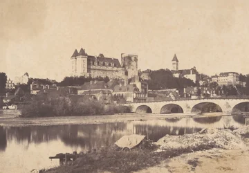 Pohled na Chateau de Pau, 1853.