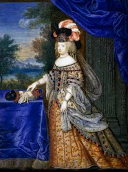 Marie Terezie Španělská (tempera na papíře)
