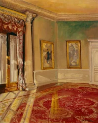 Jihozápadní salonek, Chiswick House (olej na plátně)